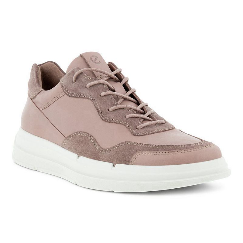Women Flats Ecco Soft X W - Sneakers Pink - India YSFURD825